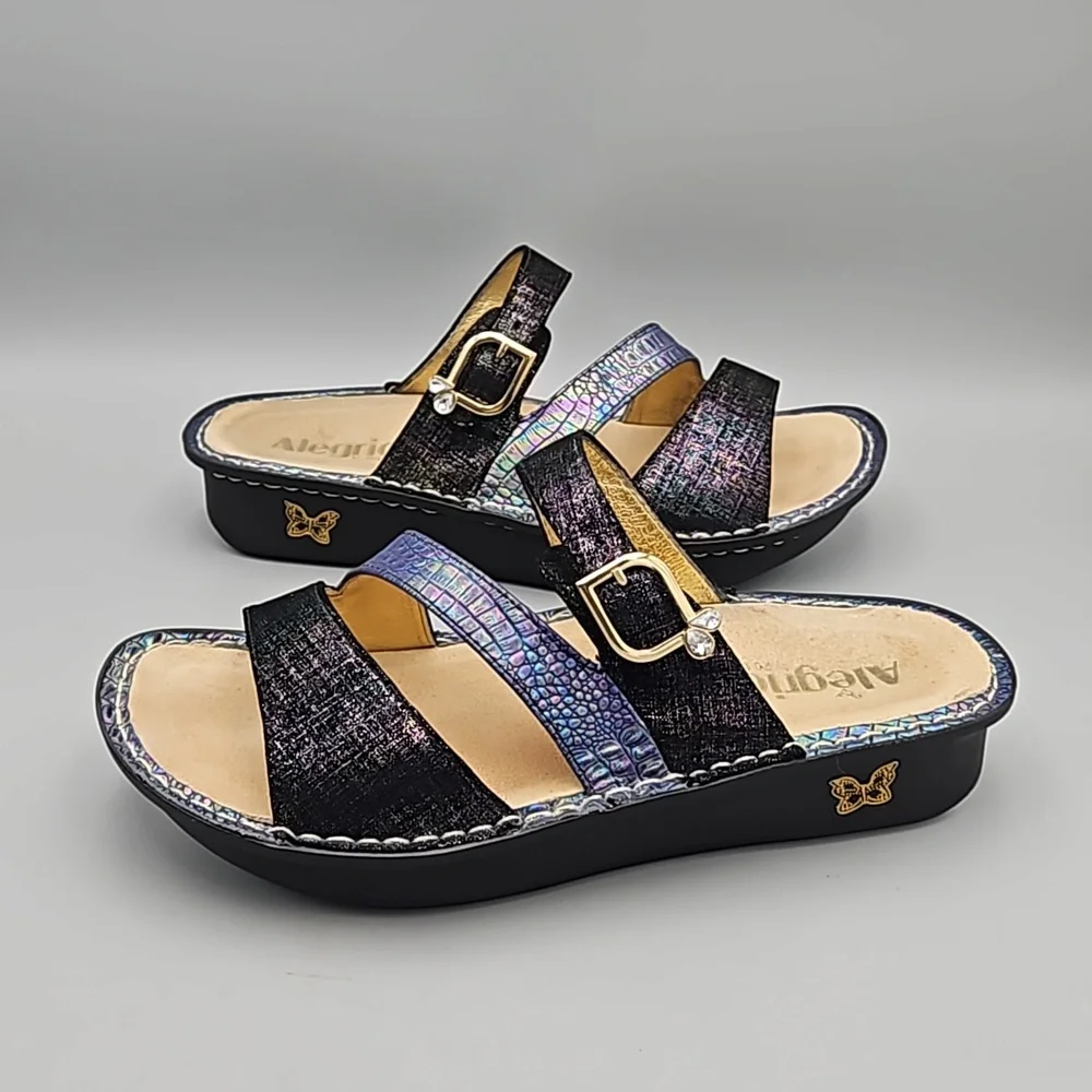 Alegria Sandals Women size 40 US 9.5 10 Mermaid vibes
